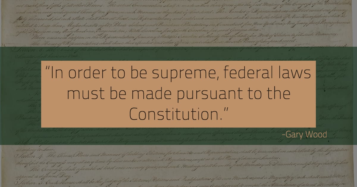 Federal Law is Always Supreme. Right?