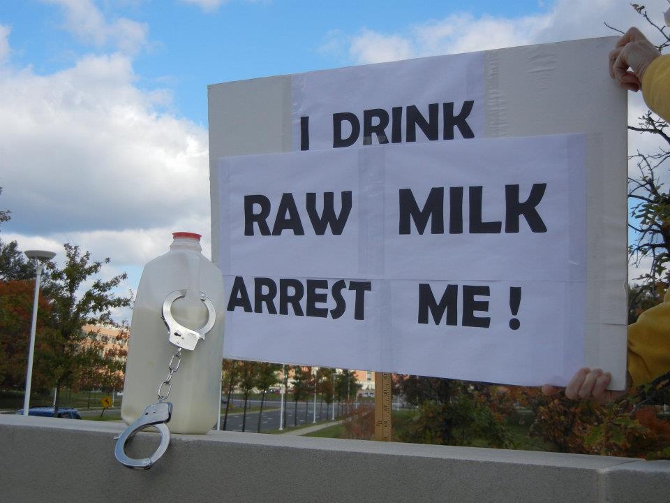 Message to the FDA: “I Drink Raw Milk. Arrest Me!”