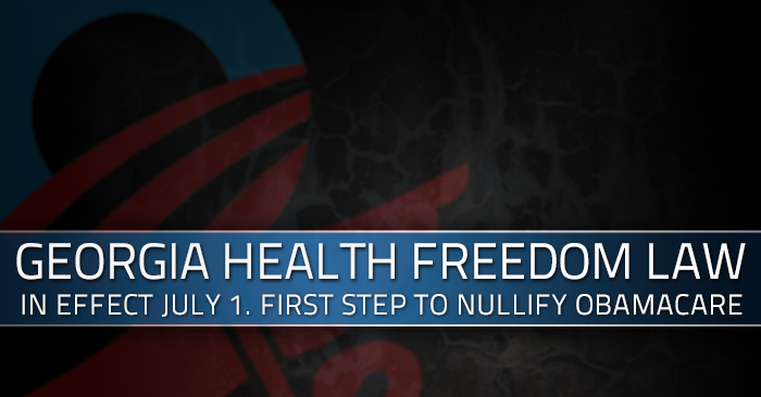 Today: New Georgia Health Freedom Law Goes into Effect