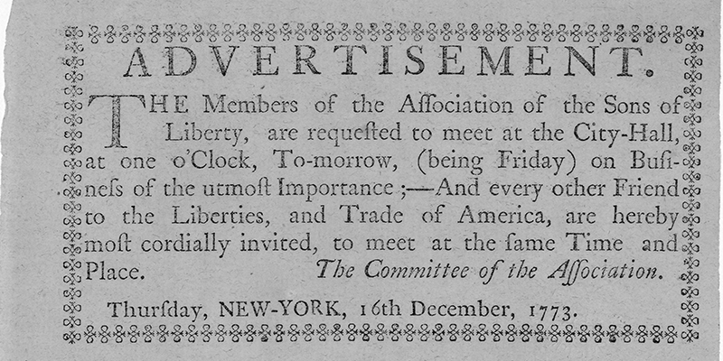 sons of liberty advertisement
