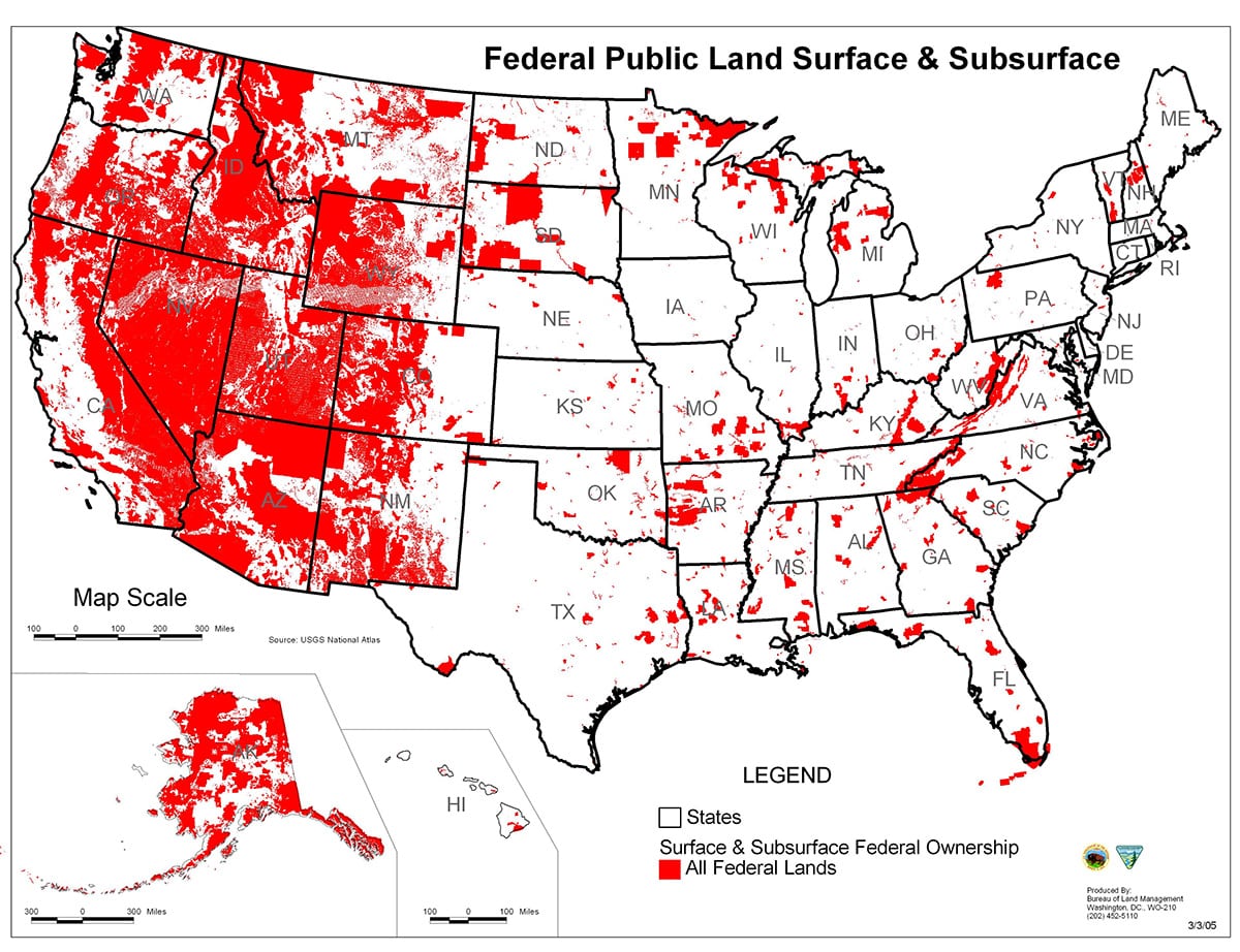 Reduce Holdings of Federal Lands