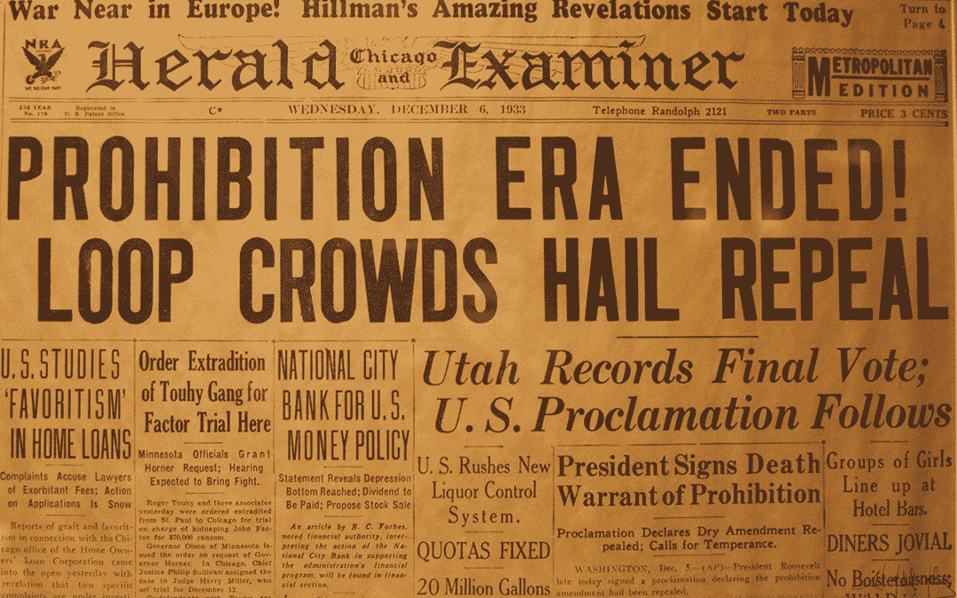 Today in History: Alcohol Prohibition Repealed