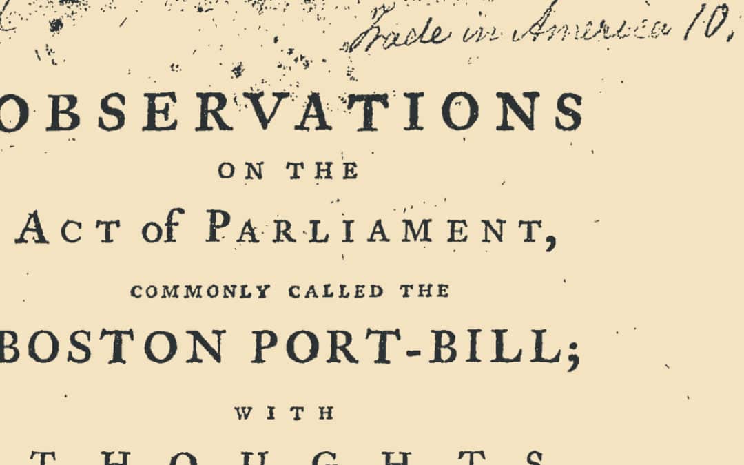 A Colonial Pamphlet Helps Show Why the Constitution’s Necessary and Proper Clause Granted No Power