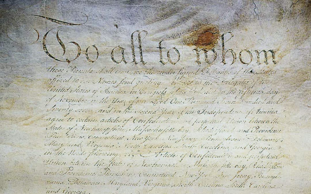 Today in History: Articles of Confederation Come into Force
