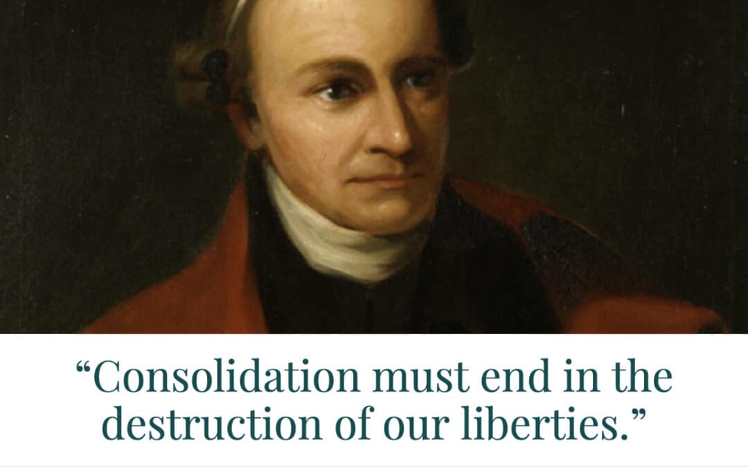 Consolidation and the Destruction of Liberty