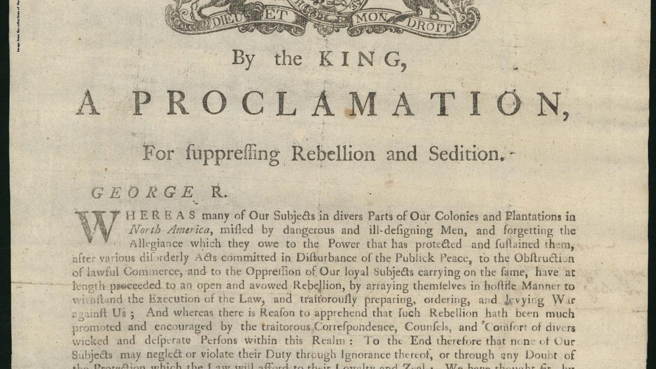 proclamation of king george iii