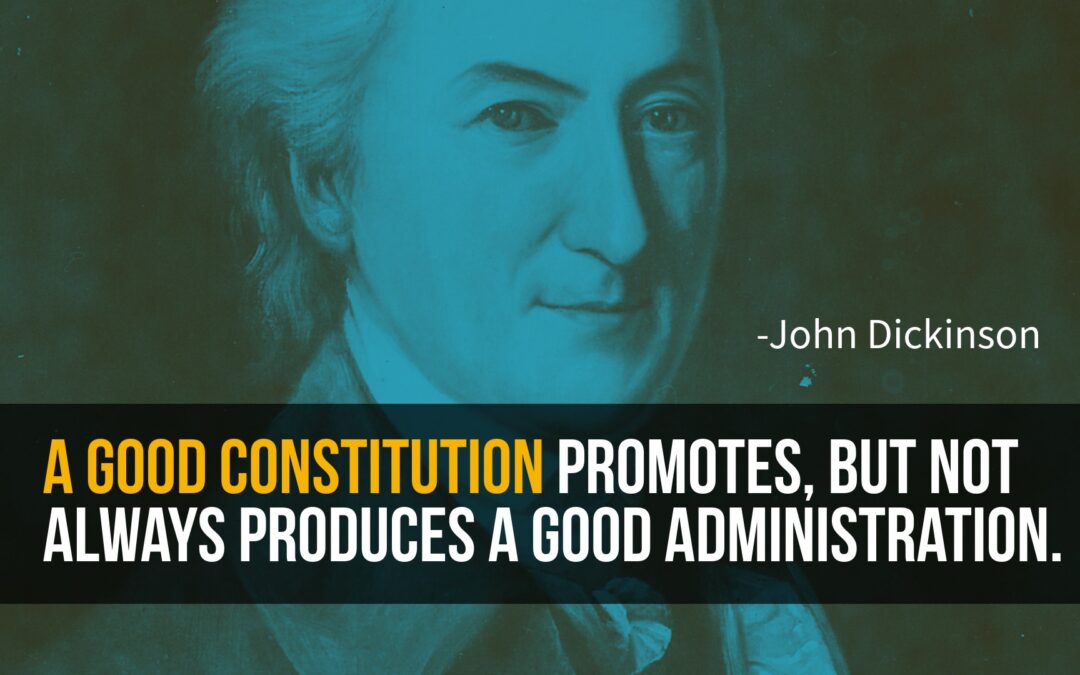 The Reasons the Constitution Exists